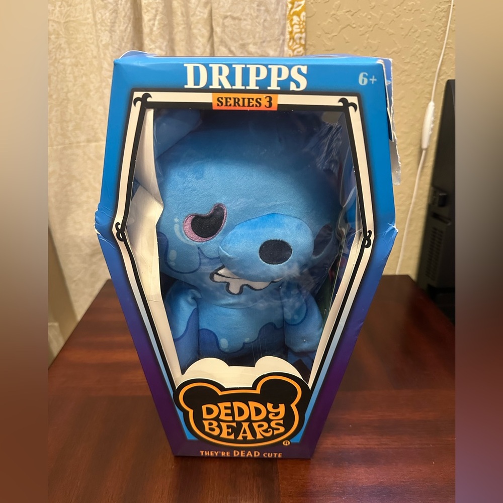 Deddy Bears Series 3 DRIPPS 12" Plush Bear with Coffin Card Kreepy Collectibles
